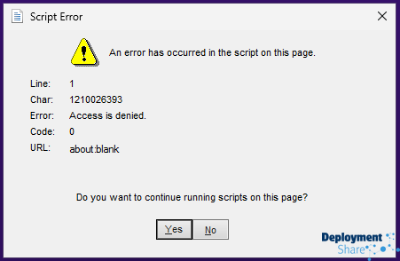 Script Error