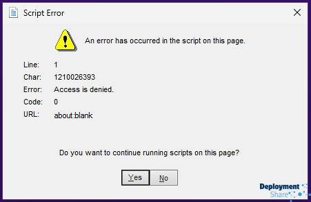 Script Error